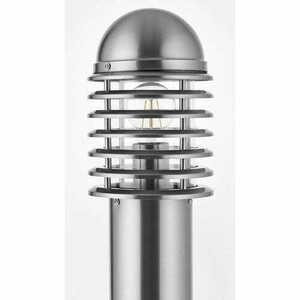 Kültéri állólámpa Endon Louvre nikkel IP44 100 cm E27 amortizált LED small 1