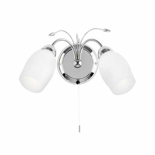 Jelölje be Fali lámpa Endon Meadow króm fehér 2xE14 LED dimmelhető 20,5 cm 2007-2WBCH