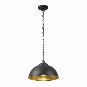 Függőlámpa Endon Colman fekete-arany acél E27 34,5 cm small 0