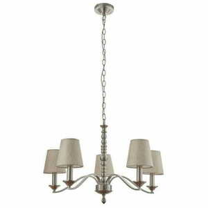 Endon Astaire 5 égős függőlámpa, szatén nikkel, E14, 71 cm ASTAIRE-5SN small 4