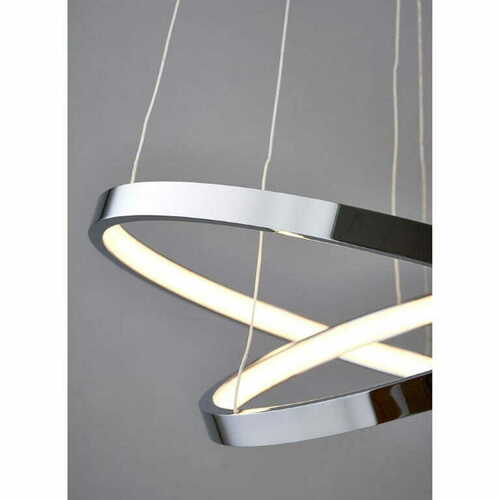 Jelölje be Endon Kline LED függőlámpa króm-fehér 45 cm 28W 3000K 3550lm