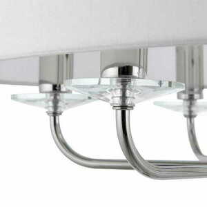 Függőlámpa Endon Nixon 60179 fehér króm kristály 6 égős E14 LED small 3