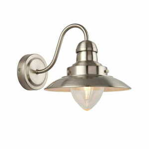 Fali lámpa Endon Mendip nikkel üveg klasszikus E14 LED 26 cm small 0