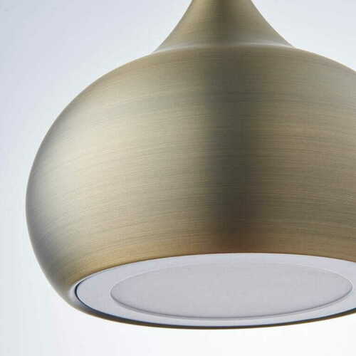 Jelölje be Függőlámpa Endon Brosnan sárgaréz LED 30 cm 19W dimmelhető