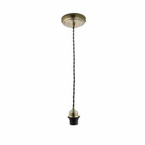Függőlámpa Endon sárgaréz-fekete E27 LED 10W 12 cm 61809 small 0
