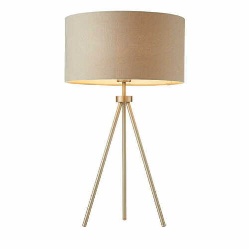 Jelölje be Állólámpa Endon Tri szürke bézs nikkel 60 cm E27 40W