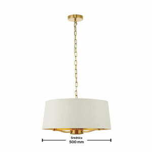 Függőlámpa Endon Harvey 67667 fehér/arany 3 ágú LED E14 50 cm small 2