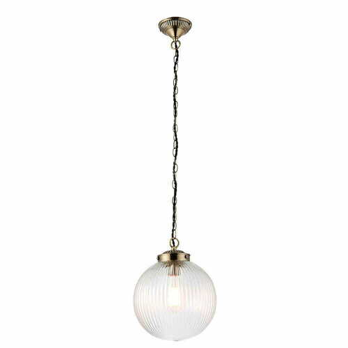 Jelölje be Függőlámpa Endon Brydon sárgaréz üveg E27 LED dimmelhető 25 cm 71123