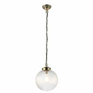 Függőlámpa Endon Brydon sárgaréz üveg E27 LED dimmelhető 25 cm 71123 small 0