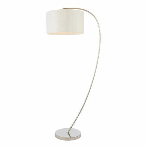 Jelölje be Endon Josephine állólámpa 72388 ezüst fehér króm E27 LED 152 cm
