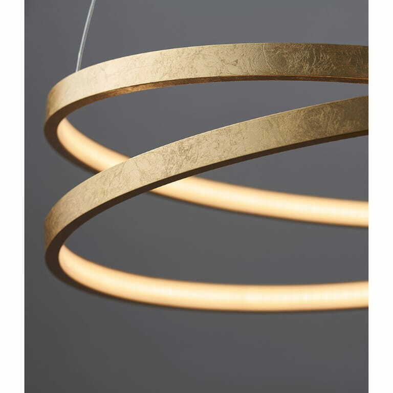 Kijelző Endon Scribble Ring LED függőlámpa arany levél bevonattal 72479 Endon Scribble Ring LED függőlámpa arany levél bevonattal 72479