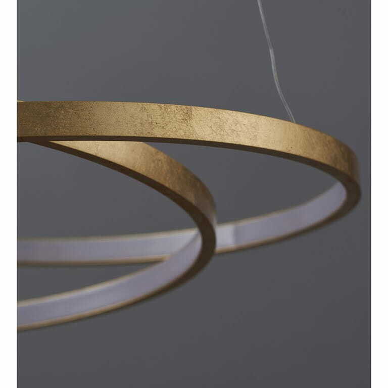Előadás Endon Scribble Ring LED függőlámpa arany levél bevonattal 72479 Endon Scribble Ring LED függőlámpa arany levél bevonattal 72479