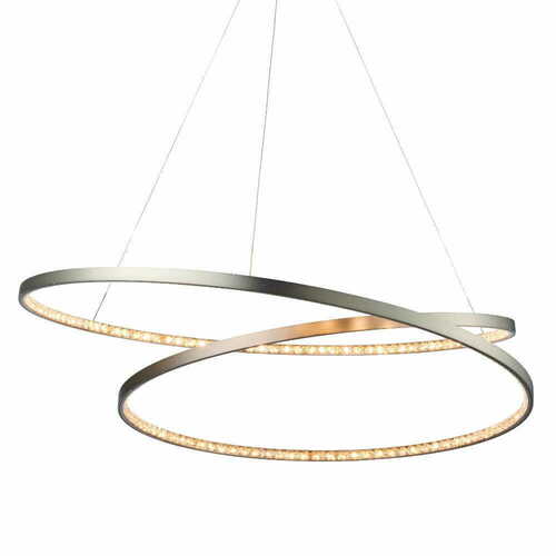 Jelölje be Függőlámpa Endon Eternity LED nikkel kristály 70 cm 72969