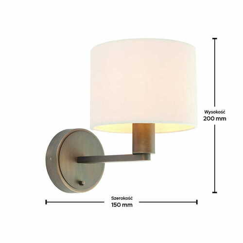 Jelölje be Fali lámpa Endon Daley barna-fehér LED E14 40W 23 cm 73018