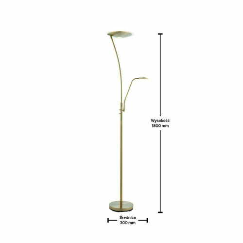 Jelölje be Endon Alassio sárgaréz LED állólámpa 180 cm 73080