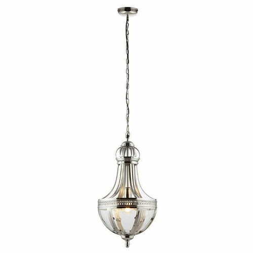 Jelölje be Függőlámpa Endon Vienna króm átlátszó 30 cm E27 LED 73100