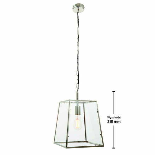 Jelölje be Függőlámpa Endon Hurst ezüst/átlátszó E27 LED dimmelhető IP20 76225