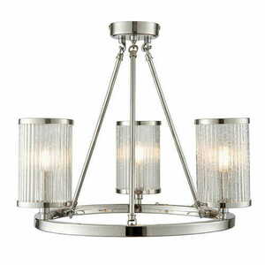 Mennyezeti lámpa Endon Easton nikkel/átlátszó 3 lámpás E14 LED, 48 cm small 0