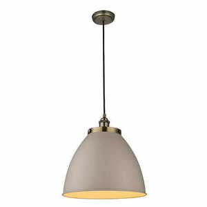 Függőlámpa Endon Franklin sárgaréz/szürke acél E27 LED dimmelhető 33,5 cm small 0