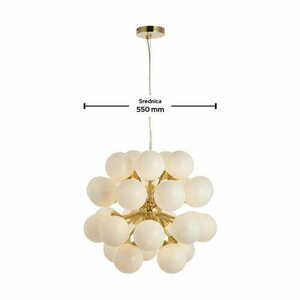 Függőlámpa Endon Oscar arany-fehér 55 cm G9 LED 28 pontos, szabályozható small 2