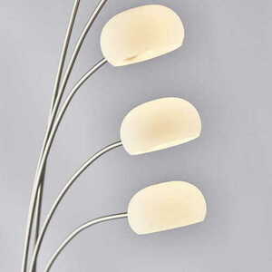 Endon Jaspa LED állólámpa ezüst nikkel fehér 185 cm 5 fényű 76568 small 2
