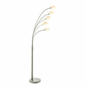 Endon Jaspa LED állólámpa ezüst nikkel fehér 185 cm 5 fényű 76568 small 0