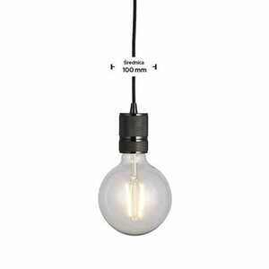 Endon Urban 76586 függőlámpa fekete krómban E27 10 cm small 2