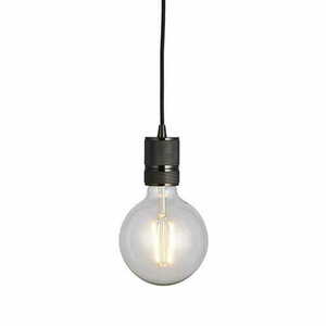 Endon Urban 76586 függőlámpa fekete krómban E27 10 cm small 3