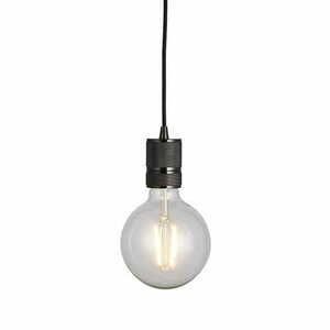 Endon Urban 76586 függőlámpa fekete krómban E27 10 cm small 0