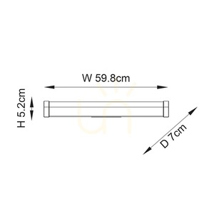 Endon Moda 76656 LED fürdőszobai falilámpa fehér/króm 59,8 cm 15 W IP44 small 8