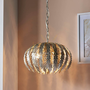 Endon Delphine 76678 ezüst függőlámpa, 3×E14, 45 cm small 6