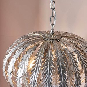 Endon Delphine 76678 ezüst függőlámpa, 3×E14, 45 cm small 8