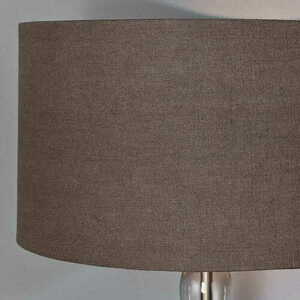 Endon Caia állólámpa barna/átlátszó szövet-üveg-fém E27 40W 62cm small 5