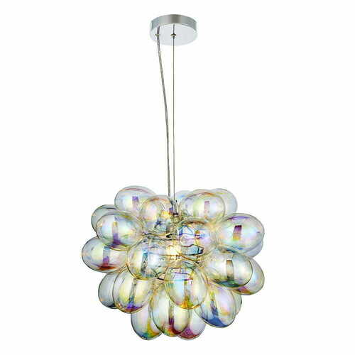 Jelölje be Függőlámpa Endon Infinity króm üveg E27 LED dimmelhető 48 cm 80123