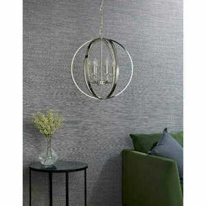 Függőlámpa Endon Ritz nikkel kristály 6 fényű E14 50 cm 81508 small 6