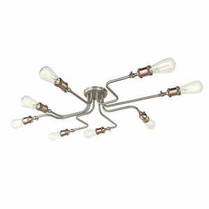 Mennyezeti lámpa Endon Hal 81610 ezüst/réz acél E27 LED dimmelhető small 2