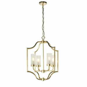 Függőlámpa Endon Edrea arany átlátszó üveg E14 4 fényű 48 cm 81914 small 6