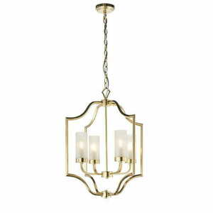 Függőlámpa Endon Edrea arany átlátszó üveg E14 4 fényű 48 cm 81914 small 0
