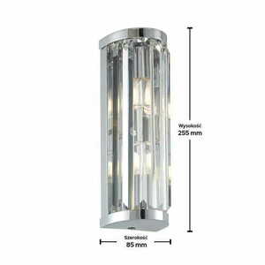 Endon Shimmer króm kristály LED fali lámpa 91820 small 1