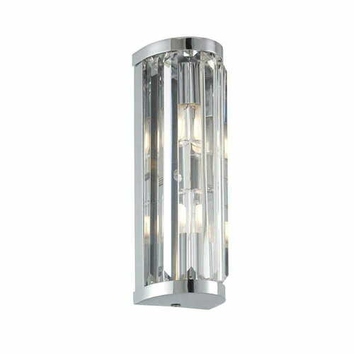 Jelölje be Endon Shimmer króm kristály LED fali lámpa 91820