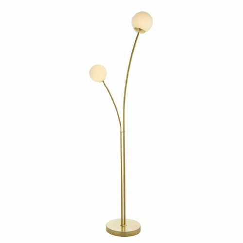 Jelölje be Állólámpa Endon Bloom sárgaréz-fehér, G9, 160,8 cm, 92219