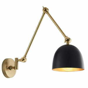Fali lámpa Endon Lehal sárgaréz fekete E27 LED dimmelhető 93142 small 0