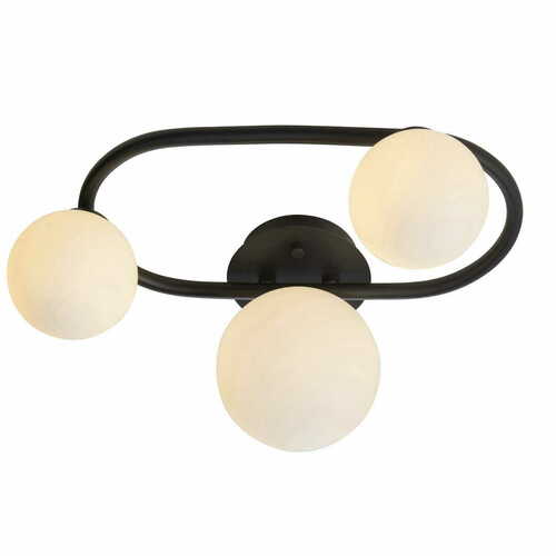 Jelölje be Mennyezeti lámpa Endon Pulsa fekete IP44 3 fénypontos G9 LED 93524
