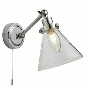 Endon Faraday fürdőszobai fali lámpa króm és átlátszó üveg G9 IP44 93853 small 0