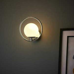Endon Orb króm-fehér LED fali lámpa 93901 small 2