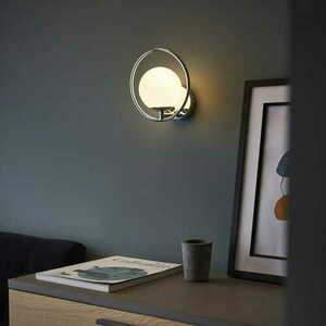 Endon Orb króm-fehér LED fali lámpa 93901 small 3