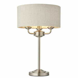 Állólámpa Endon Highclere bézs/nikkel E14 3x18W 50 cm small 0