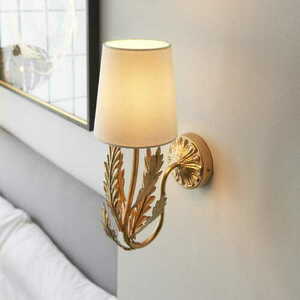 Fali lámpa Endon Delphine E14 LED arany bézs szövet 36 cm 95040 small 5
