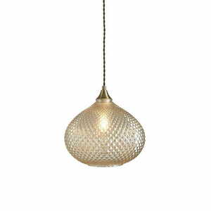 Endon Livia függőlámpa, sárgaréz/üveg, E27, 28,5 cm, dimmelhető small 0