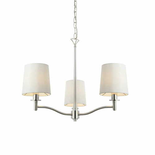 Jelölje be Függőlámpa Endon Ortona 95828 nikkel-fehér 3 fényű E14 62 cm